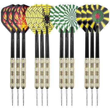Fléchettes à pointe 12PCS 15,2x0,7x0,7cm flechette pointe en acier professionnelles fléchettes à pointe aiguille jeu de fléchettes